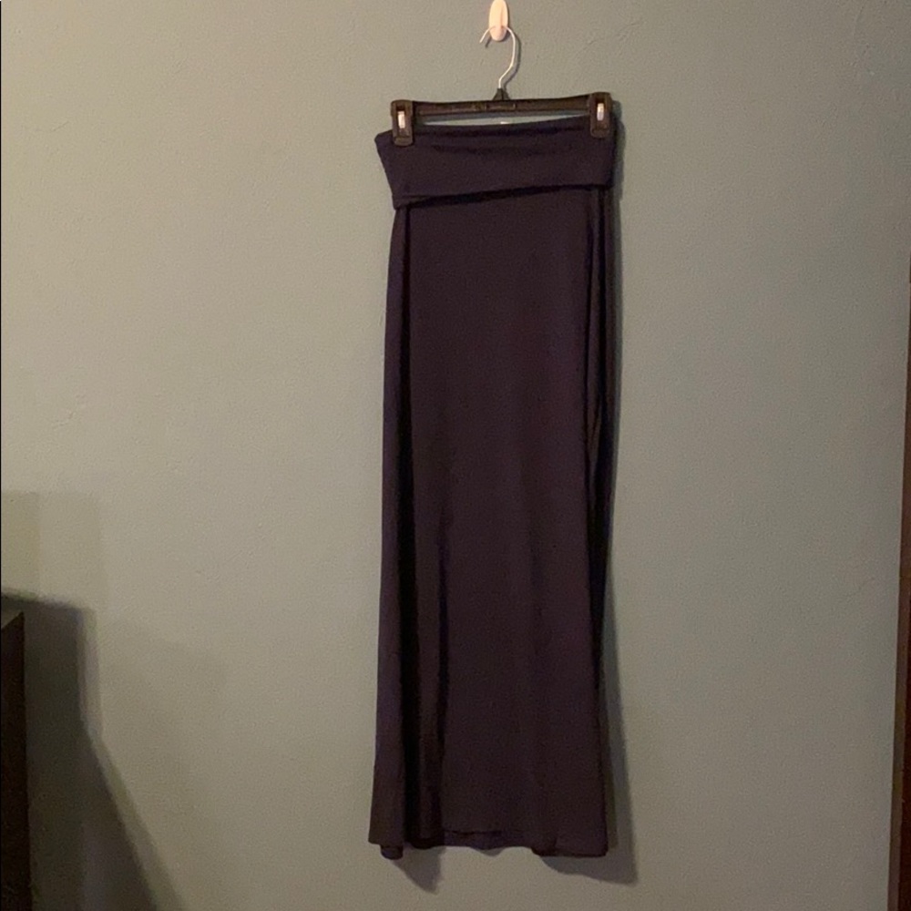 Zenana Premium Navy Maxi Skirt